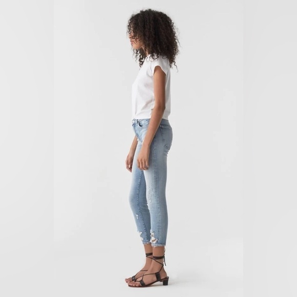 AGOLDE Jeans Womens 27 Sophie High Rise Skinny Crop Distressed Casual Boho NWT - Picture 13 of 13
